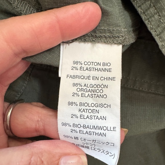 Vuori Ripstop Utility Short Army Green Button Patch Pocket Women’s XL - Picture 4 of 7